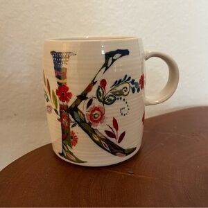 Anthropologie Floral Monogram ‘K’ Mug